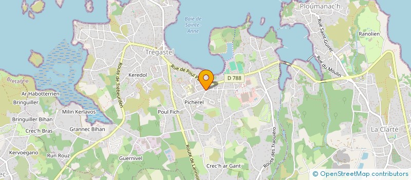 localisation de l'entreprise CITE DES PEINTRES  TREGASTEL