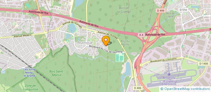 localisation de l'entreprise CITE DESCARTES  EMERAINVILLE