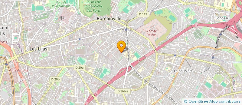 localisation de l'entreprise CITE DU BONHEUR à ROMAINVILLE