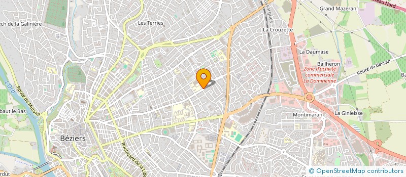 localisation de l'entreprise CITE DU PARC - BLOC 4  BEZIERS