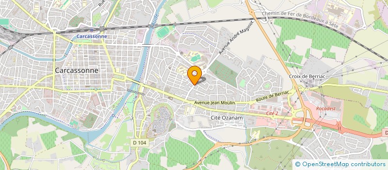 localisation de l'entreprise CITE FLEURS à CARCASSONNE