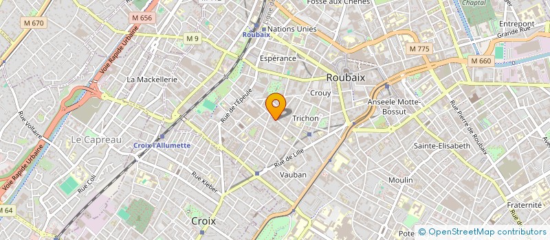 localisation de l'entreprise CITE FLORIN IMMO  ROUBAIX