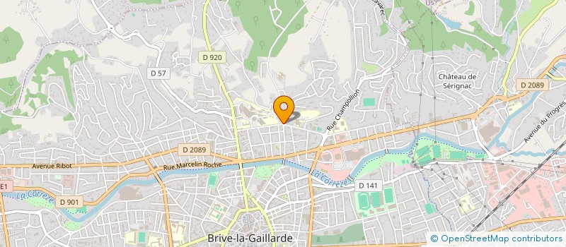 localisation de l'entreprise CITE FLUIDES 19 à BRIVE-LA-GAILLARDE