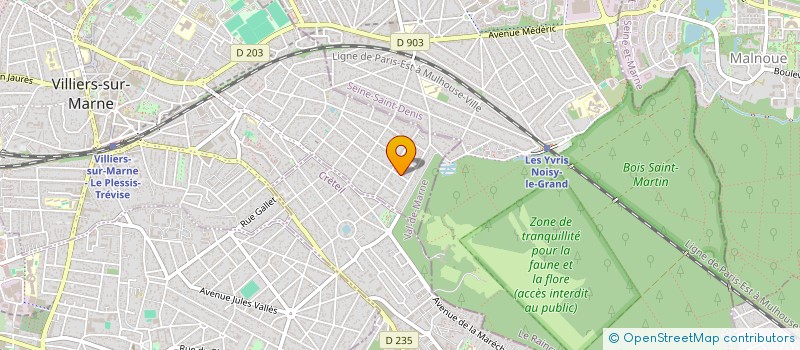 localisation de l'entreprise CITE JARDIN  VILLIERS-SUR-MARNE