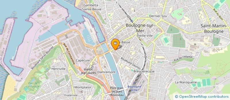 localisation de l'entreprise CITE JEAN'S AND CO à BOULOGNE-SUR-MER