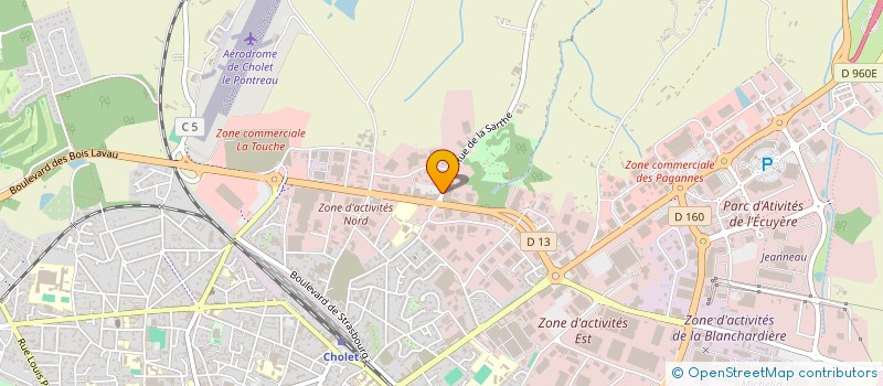 localisation de l'entreprise CITE METISSE à CHOLET
