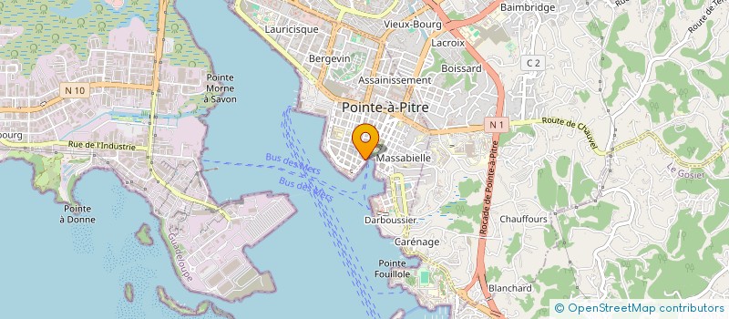 localisation de l'entreprise CITE NOVA  POINTE A PITRE