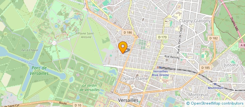 localisation de l'entreprise CITE SEP à VERSAILLES