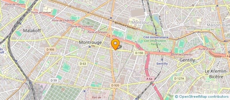 localisation de l'entreprise CITE VIRTUEL à MONTROUGE