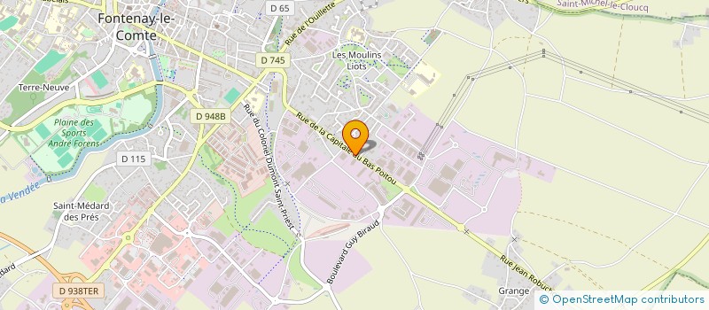 localisation de l'entreprise CITEBOIS NEGOCE à FONTENAY-LE-COMTE