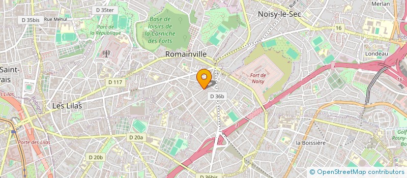 localisation de l'entreprise CITEC à ROMAINVILLE