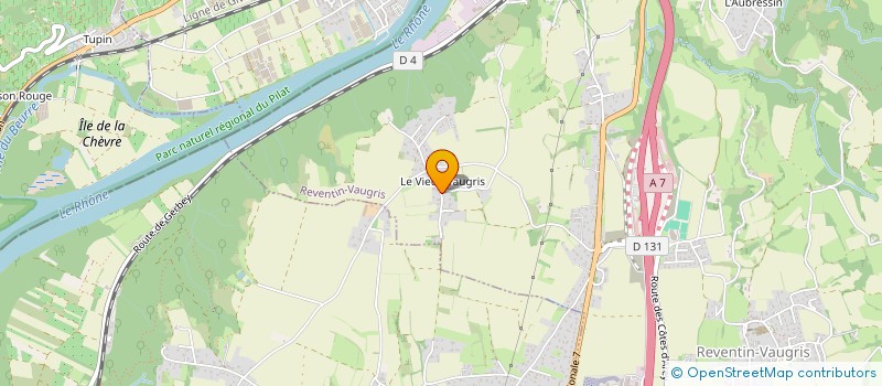 localisation de l'entreprise CITEE CITOYENS ET ENVIRONNEMENT EN VALLEE DU RHONE  REVENTIN-VAUGRIS