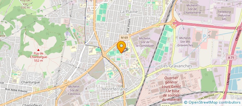 localisation de l'entreprise CITEES D'OR  CLERMONT-FERRAND