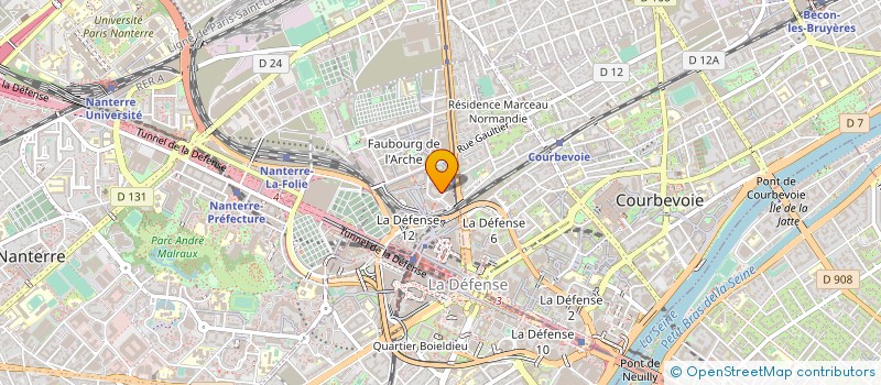 localisation de l'entreprise CITEGESTION  COURBEVOIE