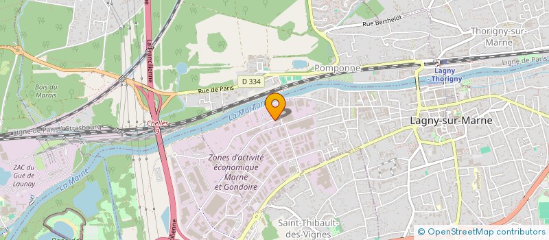 localisation de l'entreprise CITEK à LAGNY-SUR-MARNE