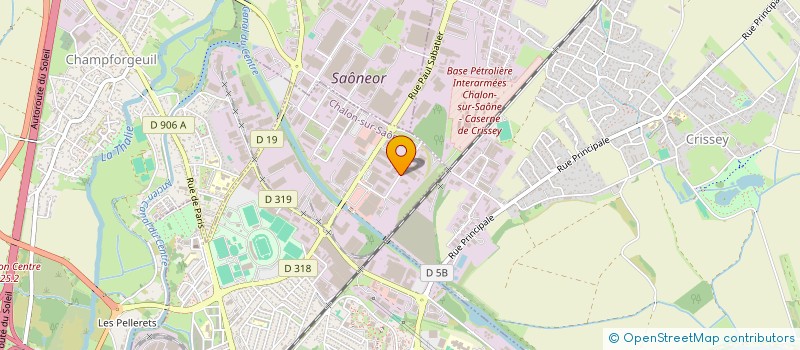 localisation de l'entreprise CITEL à CHALON-SUR-SAONE