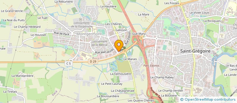 localisation de l'entreprise CITEO  MONTGERMONT