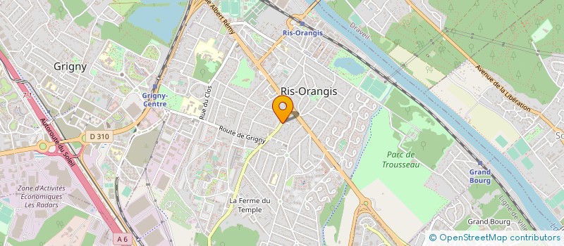 localisation de l'entreprise CITERIA à RIS-ORANGIS