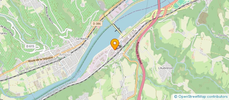 localisation de l'entreprise CITERPACK ENVIRONMENT  REVENTIN-VAUGRIS