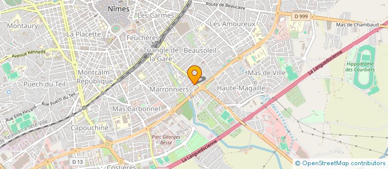 localisation de l'entreprise CITES PROJETS à NIMES