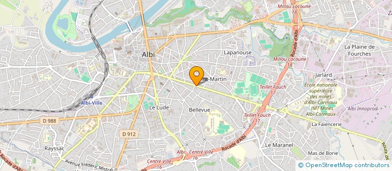 localisation de l'entreprise CITES SUR TERRE à ALBI