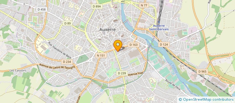localisation de l'entreprise CITHY à AUXERRE