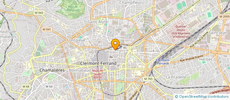 localisation de l'entreprise CITI ANIM ET JEUX à CLERMONT-FERRAND