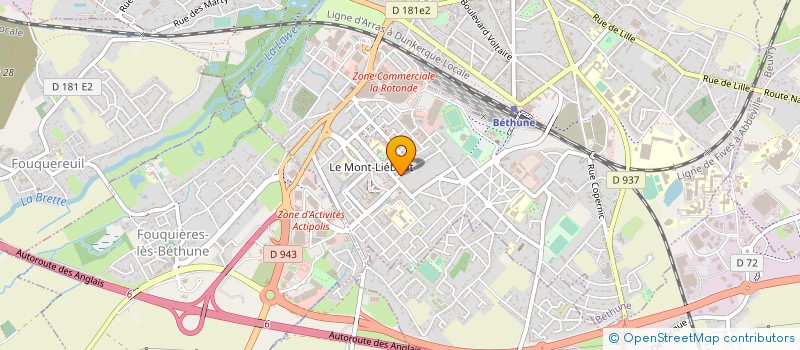 localisation de l'entreprise CITI ELEC à BETHUNE