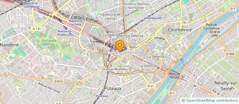 localisation de l'entreprise CITI MONETAIRE PLUS à PUTEAUX