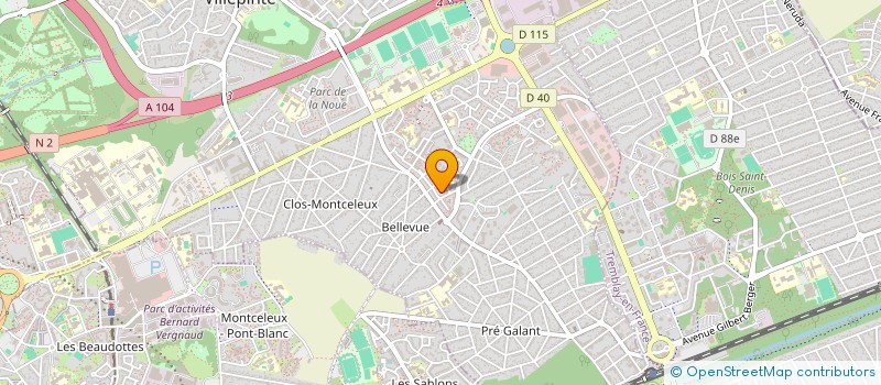 localisation de l'entreprise CITIESZEN93-QPVELO à VILLEPINTE