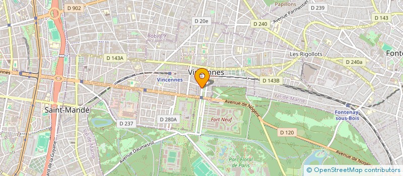 localisation de l'entreprise CITIVERDI à VINCENNES