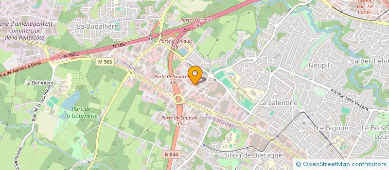 localisation de l'entreprise CITIZ NANTES à ORVAULT