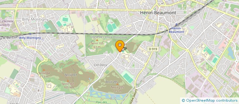 localisation de l'entreprise CITOYEN DU QUARTIER SUD  HENIN BEAUMONT