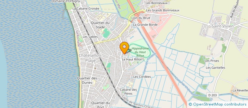 localisation de l'entreprise CITOYENNE D'ENERGIE DE BONGRAINE à CHATELAILLON-PLAGE