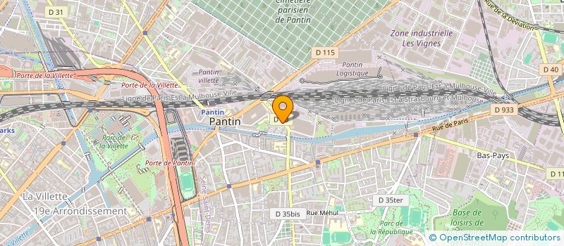 localisation de l'entreprise CITOYENNETE JEUNESSE SEINE ST DENIS à LES LILAS
