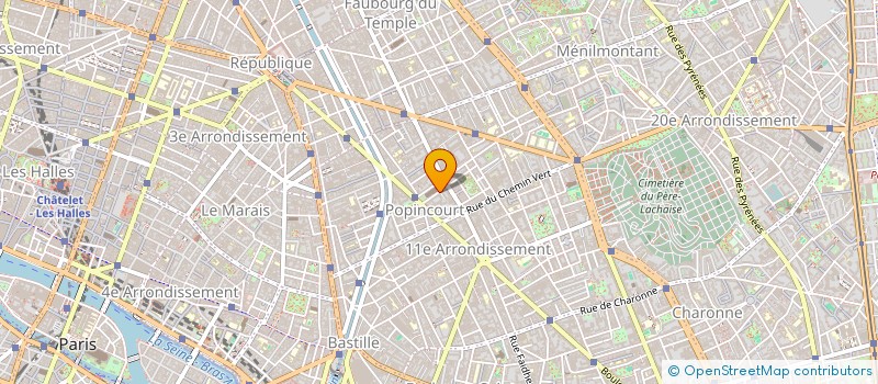 localisation de l'entreprise CITOYENS INITIATIVES VIE LOCALE INSERTION TERRITOIRE ECONOMIE SOLIDAIRE  PARIS