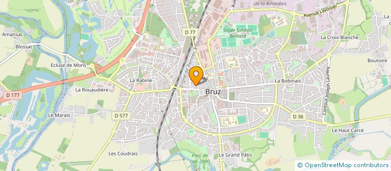 localisation de l'entreprise CITOYENS NANTAIS POUR L'ENERGIE DURABLE  BRUZ