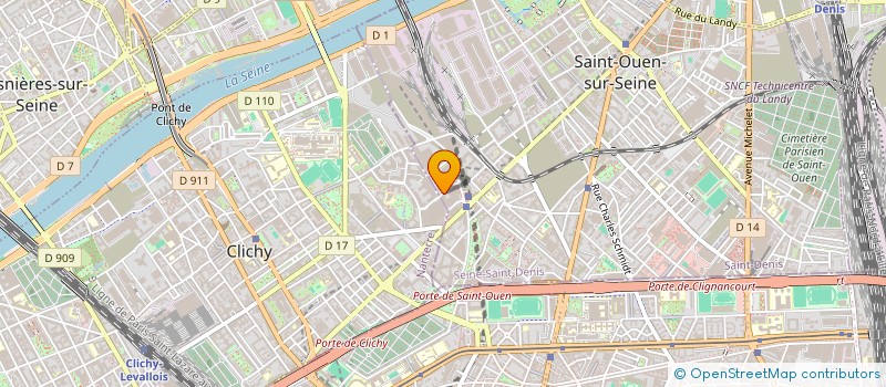 localisation de l'entreprise CITOYENS POUR LA PAIX à SAINT-OUEN-SUR-SEINE