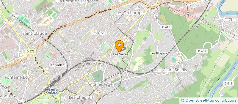 localisation de l'entreprise CITOYENS SOLIDAIRES 25  BESANCON