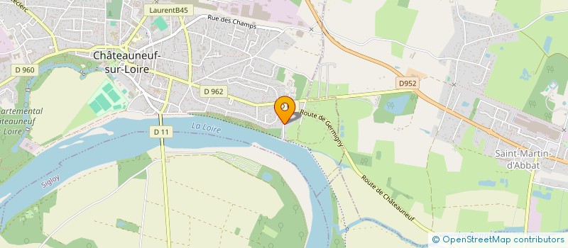 localisation de l'entreprise CITOYENS UNIS DANS LA DIVERSITE à CHATEAUNEUF-SUR-LOIRE