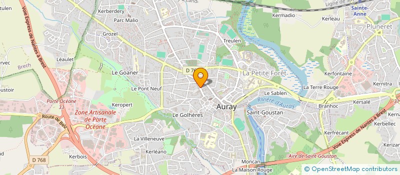 localisation de l'entreprise CITRINE à AURAY