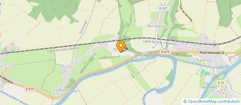 localisation de l'entreprise CITRINE  LA BARRE