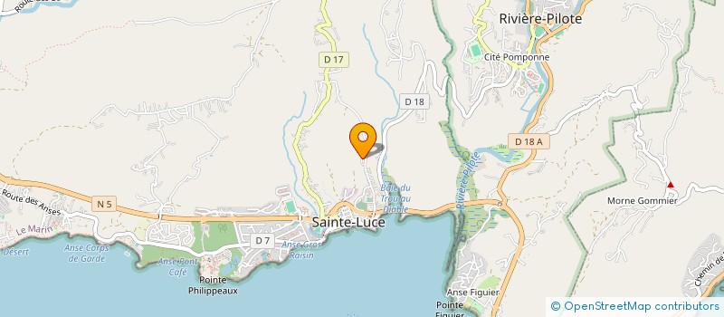 localisation de l'entreprise CITRINE-KCT  SAINTE-LUCE