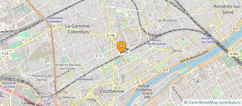 localisation de l'entreprise CITROEN LA GARENNE AUTO SERVICE à COURBEVOIE