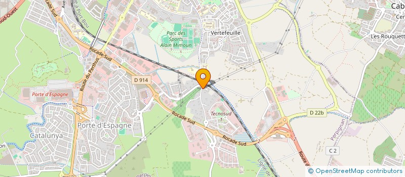 localisation de l'entreprise CITRON BLEU  PERPIGNAN