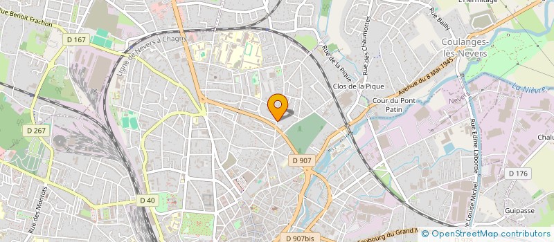localisation de l'entreprise CITROUILLE à NEVERS