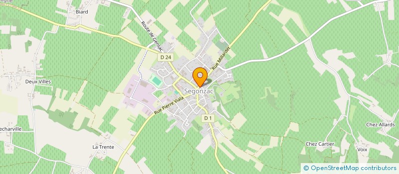 localisation de l'entreprise CITTASLOW FRANCE à SEGONZAC