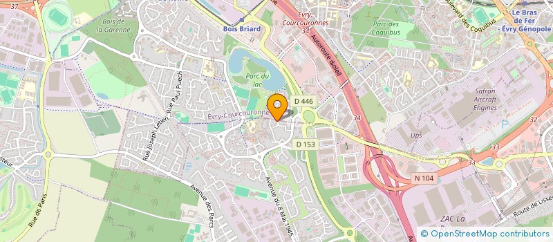 localisation de l'entreprise CITUS KALIX  EVRY-COURCOURONNES