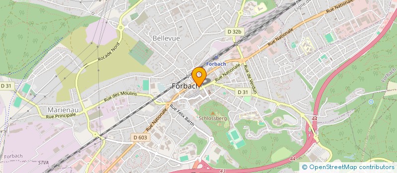 localisation de l'entreprise CITY ACHAT D'OR à FORBACH