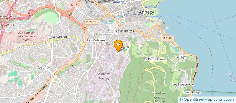 localisation de l'entreprise CITY AUTO à ANNECY